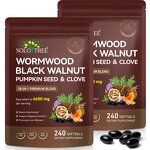 Herbal Blend Softgels - Manufacturer 18-in-1 Wormwood Black Walnut Digestive Liver