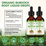 Burdock Root Drops - Manufacturer 60ml Vegan Natural Digestive Support Men & Women