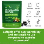 Ashwagandha Capsules - Manufacturer 300Softgels Organic MCT Oil Black Pepper