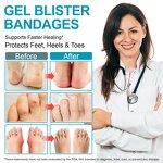 Blister Bandages - Manufacturer 30Count Ultra-Thin Hydrocolloid Feet Heels