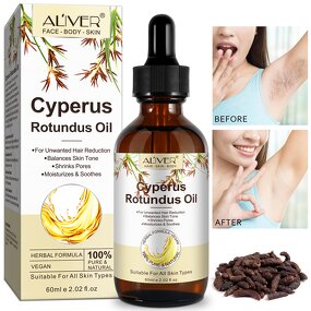 Cyperus Oil - Manufacturer 60ml Vegan Reduce Unwanted Hair Growth Skin