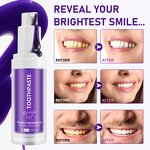 Purple Toothpaste - Manufacturer 30ml Foam Color Corrector Stains Removal