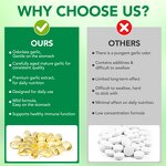 Garlic Extract Capsules - Manufacturer Private Label 300Softgels Gluten-Free Immune