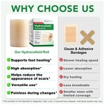 Hydrocolloid Bandages - Manufacturer 5CM*1.5M Waterproof Breathable Wound Care