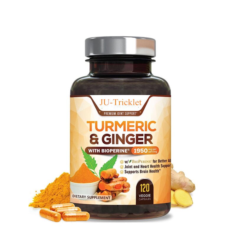 Turmeric Capsule - Manufacturer Wholesale OEM 95% Curcumin Ginger Black Pepper