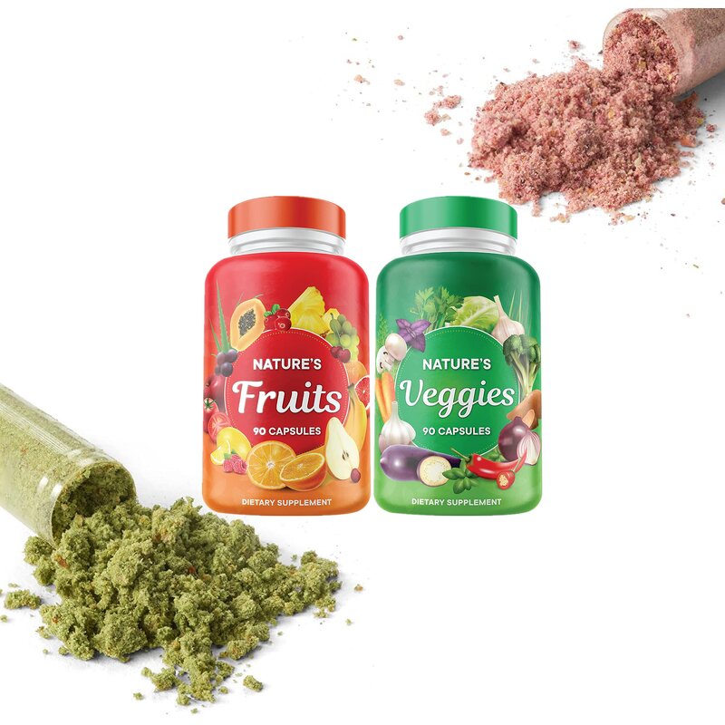 Fruit Veggie Capsules - Manufacturer OEM Whole Food Metabolism Energy Boost