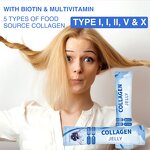 Collagen Jelly - Manufacturer Blueberry Biotin Multivitamin Anti-Aging Skin Glow