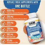 Glutathione Softgels - Manufacturer 1500mg Liposomal Detox Immune Bioavailability