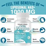 Liposomal NAD+ Supplement - Manufacturer 1000mg Pure Energy DNA Repair Anti-aging