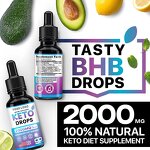 BHB Keto Drops - Manufacturer Exogenous Ketones Appetite Metabolism Raspberry