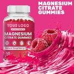 Magnesium Citrate Gummies - Manufacturer Herbal Raspberry Relaxation Muscle Bone