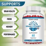 Brain Memory Gummies - Manufacturer Nootropic Focus Mental Performance Energy