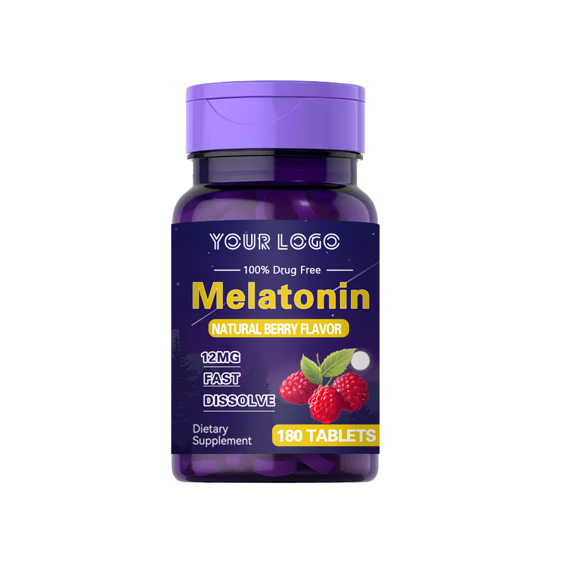 Melatonin Tablets - Manufacturer Wholesale 12mg Fast Dissolve Time Release Sleep
