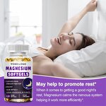 Magnesium Glycinate Softgels - Manufacturer 400mg Bone Brain Sleep Muscle Relax