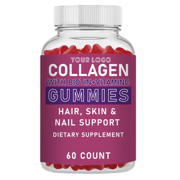 Collagen Gummies - Manufacturer Vegan Berry Skin Hair Nails Anti-Aging Hydration