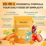 Beta-carotene Gummies - Manufacturer OEM/ODM Private Label Natural Tanned Skin