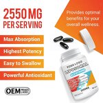 Glutathione Softgels - Manufacturer 2550mg Liposomal Resveratrol Collagen Aging