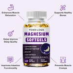 Magnesium Glycinate Softgels - Manufacturer 400mg Bone Brain Sleep Muscle Relax