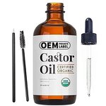Castor Oil Drops - Manufacturer Herbal Cold Pressed Eyelash Eyebrow Skin Hair