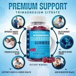 Magnesium Gummies - Manufacturer Hot Selling Cherry Kids Adults Citrate Support