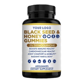Black Seed Oil Gummies - Manufacturer Private Label Organic 60Pc Maca Honey
