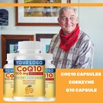 CoQ10 Capsules - Manufacturer Herbal 200mg Ubiquinol Vegan Heart Energy