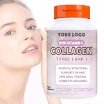 Vegan Collagen Tablets - Manufacturer Type1&3 Vitamin C Enhance Skin Health