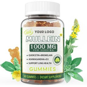 Mullein Gummies - Manufacturer Herbal Immune System Respiratory Health Breathing