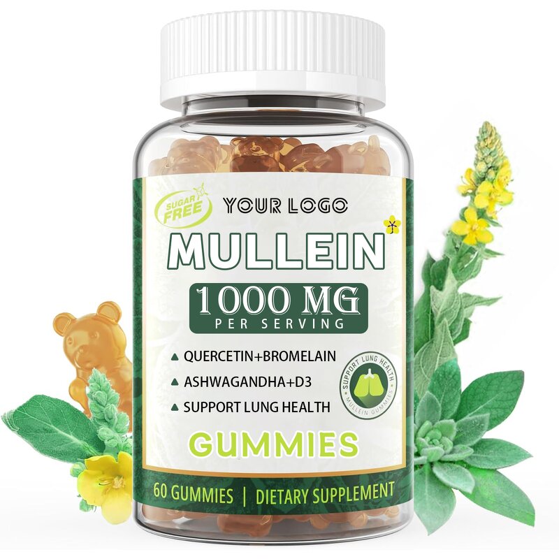 Mullein Gummies for Respiratory Health: Bulk OEM/ODM from ISO-Certified Manufacturer