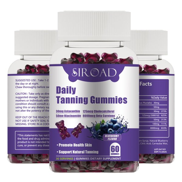 Tanning Gummies Manufacturer - Customized Sun/UV Self Tanning Vegan