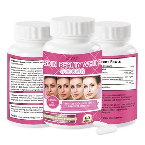 Glutathione Capsules Manufacturer - 100% Organic 5000mg with Vitamin C