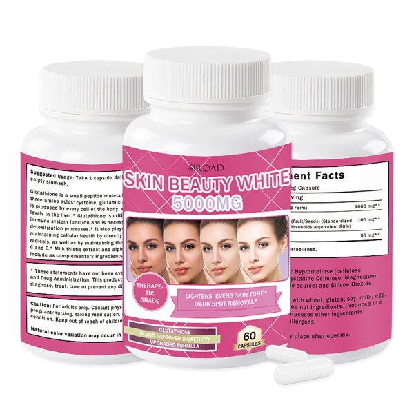 Glutathione Capsules Manufacturer - 100% Organic 5000mg with Vitamin C