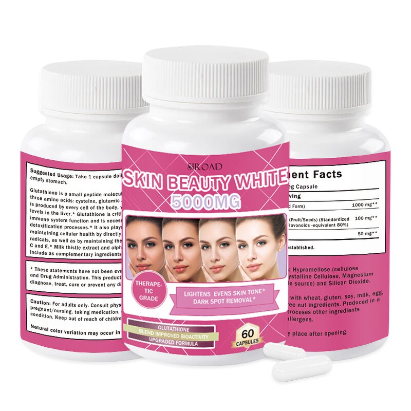 Glutathione Capsules Manufacturer - 100% Organic 5000mg with Vitamin C