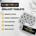 Shilajit Tablets - Manufacturer Premium 500mg 85+Trace Fulvic Energy Immune