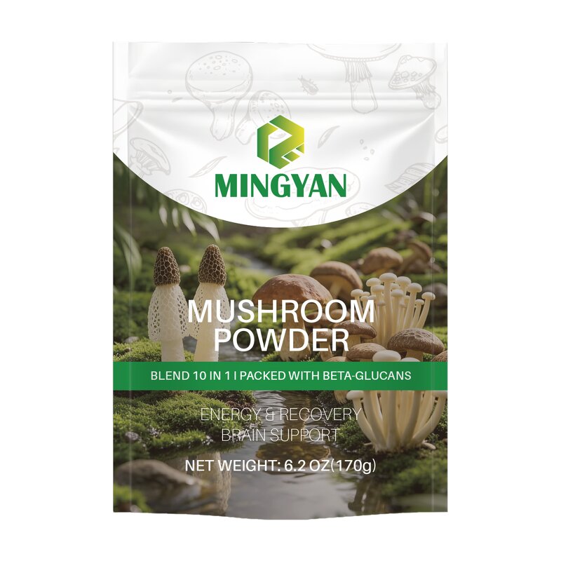 Mushroom Powder - Manufacturer OEM/ODM 10-in-1 Beta-Glucans>35% Immune Cognitive