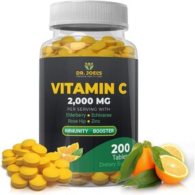 Vitamin C Supplement - Manufacturer Private Label 2000mg Elderberry Echinacea