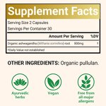 Ashwagandha Capsules - Manufacturer OEM/ODM 800mg Vegan Organic Energy 60Ct