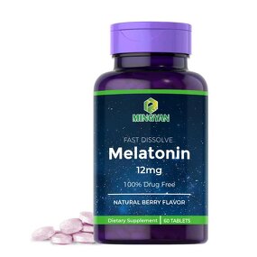 Melatonin Tablets - Manufacturer Wholesale Fast Dissolve Nighttime Sleep Stress