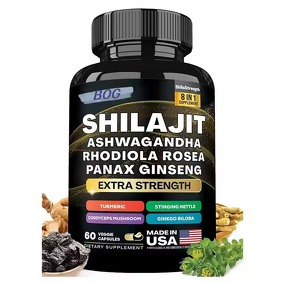 Shilajit Supplement - Manufacturer OEM/ODM 8-in-1 Ashwagandha Ginseng Energy Stress