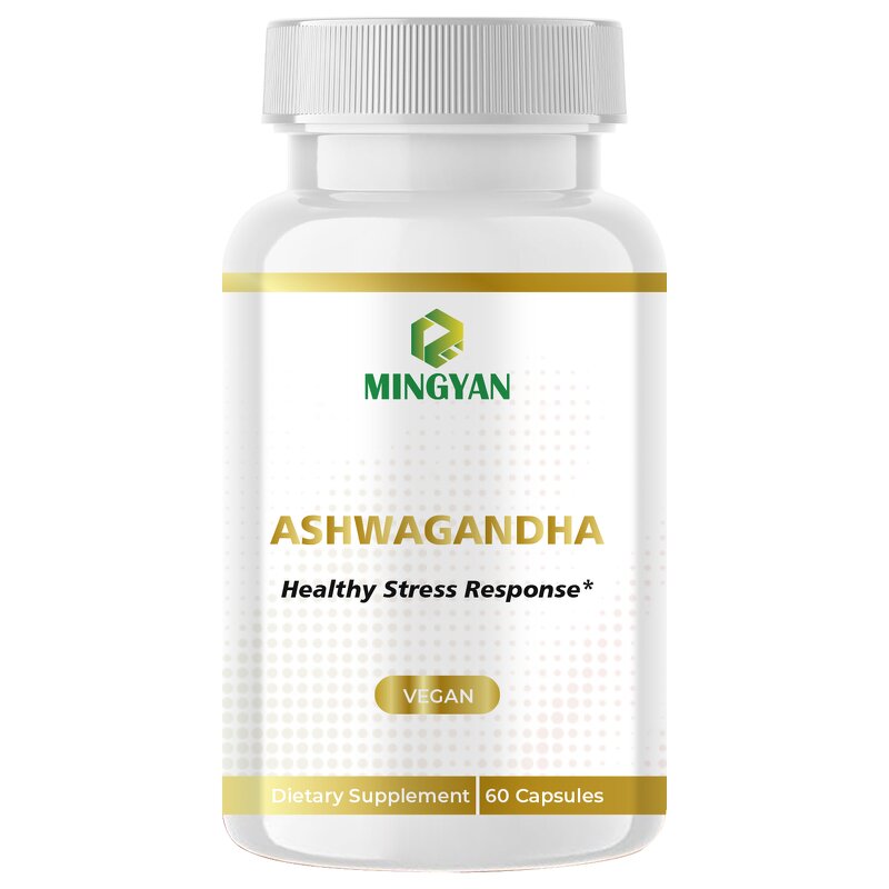 Ashwagandha Capsules - Manufacturer OEM/ODM 800mg Vegan Organic Energy 60Ct