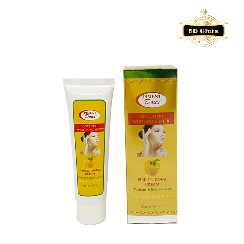Piment Doux Cream - Manufacturer 5 Days Concentre Whitening Milk Legumes Acids Dryness