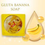 Banana Gluta Soap - Manufacturer Whitening Dark Spots Pimples Dark Circles Stretch Marks