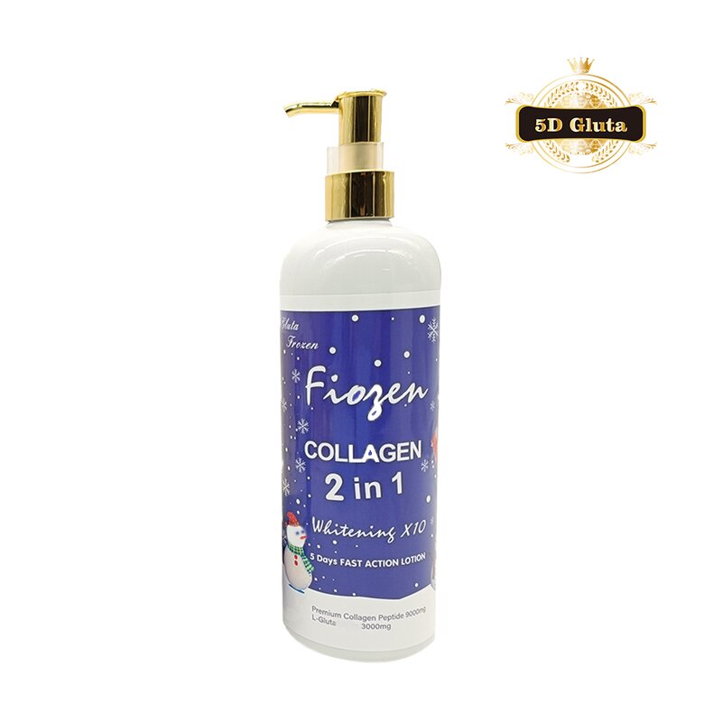 5D Gluta Lotion - Manufacturer Frozen Collagen 2 in 1 Whitening Anti Tach Anti Wrinkle