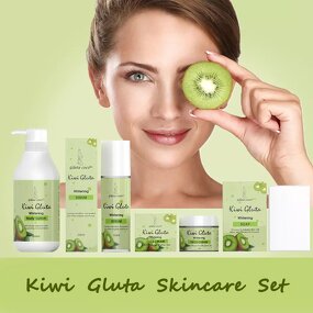 Kiwi Gluta Facial Set - Manufacturer Custom Brightening Bleaching Cream Lotion Serum