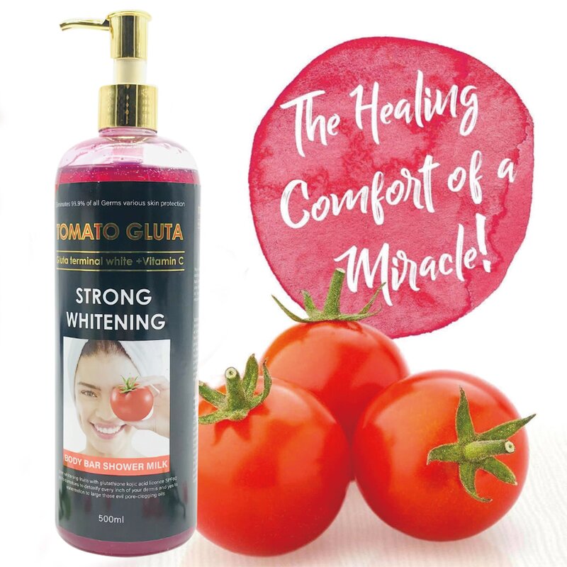 Tomato Gluta Shower Gel - Manufacturer 500ml Vitamin C SPF60 Remove Dead Skin