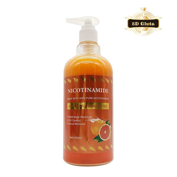 5D Gluta Shower Gel - Manufacturer Nicotinamide 100% Pure Whitening Anti Wrickles