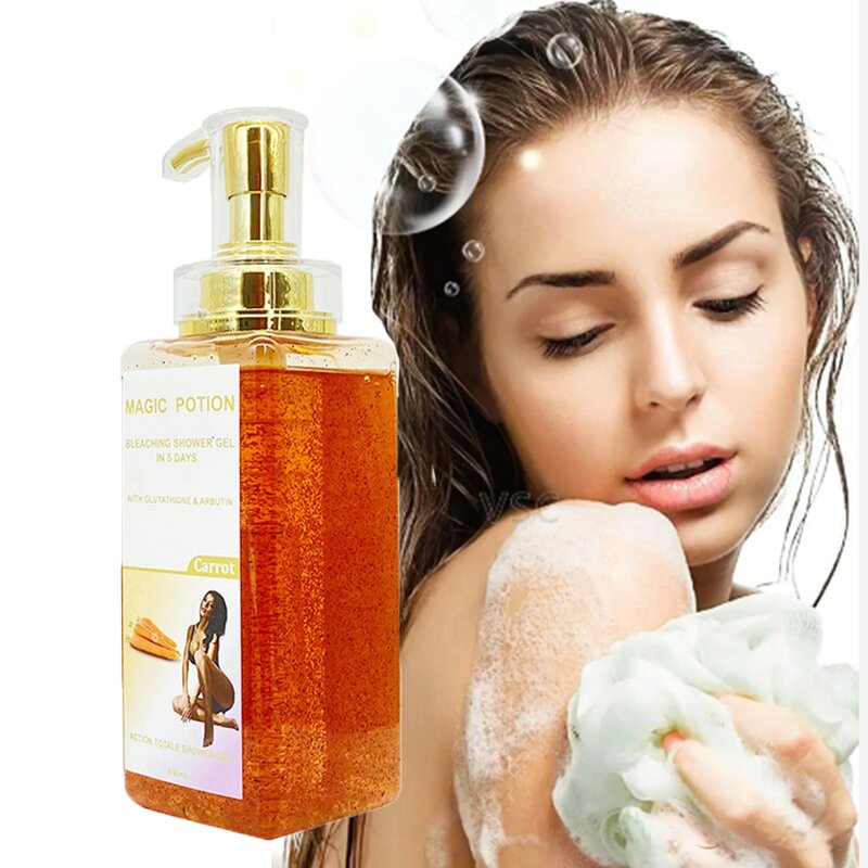 Magic Potion Shower Gel - Manufacturer Glutathio Carrot Orange Exfoliating Bleaching