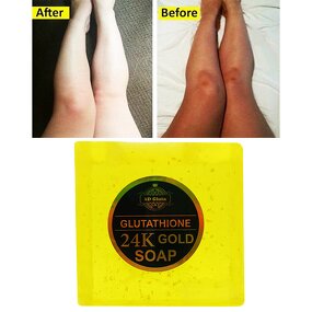 24K Gold Soap - Manufacturer Gluta Collagen Whitening Moisturizing Black Skin