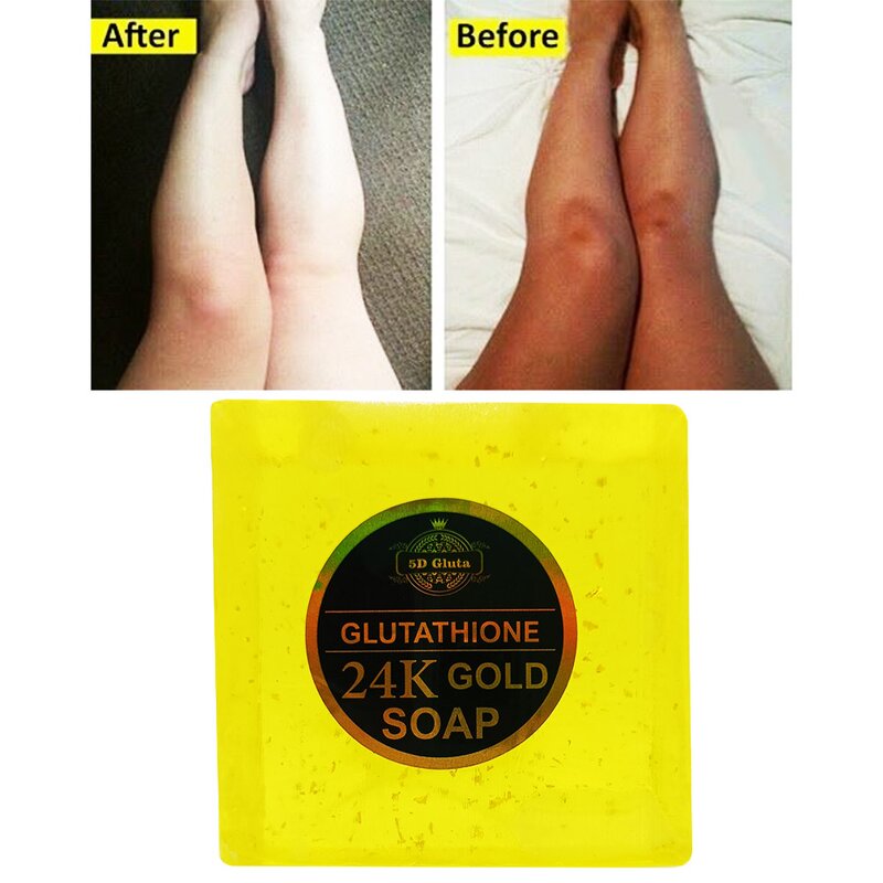 24K Gold Soap - Manufacturer Gluta Collagen Whitening Moisturizing Black Skin