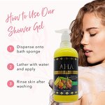 5D Gluta AHA Shower Gel - Manufacturer Beauty Skin Firms Tight Fast Action